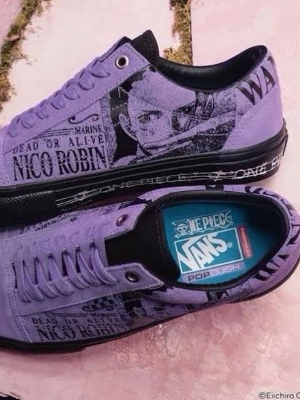 Vans Purple Nico Robin Graphic Low-Top Sneakers